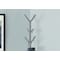 Monarch Specialties Coat Rack, Hall Tree, Free Standing, 8 Hooks, Entryway, 70"H, Bedroom, Metal, Grey, Contemporary I 2058 - alternate 4